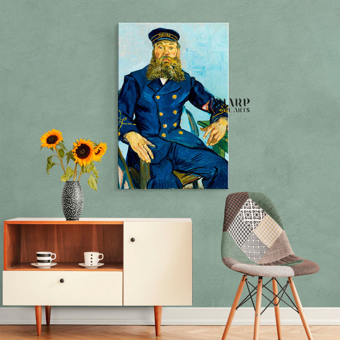 Vincent van Gogh Portrait Of The Postman Joseph Roulin Canvas Wall Art