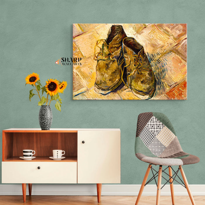 Vincent van Gogh Shoes Canvas Wall Art