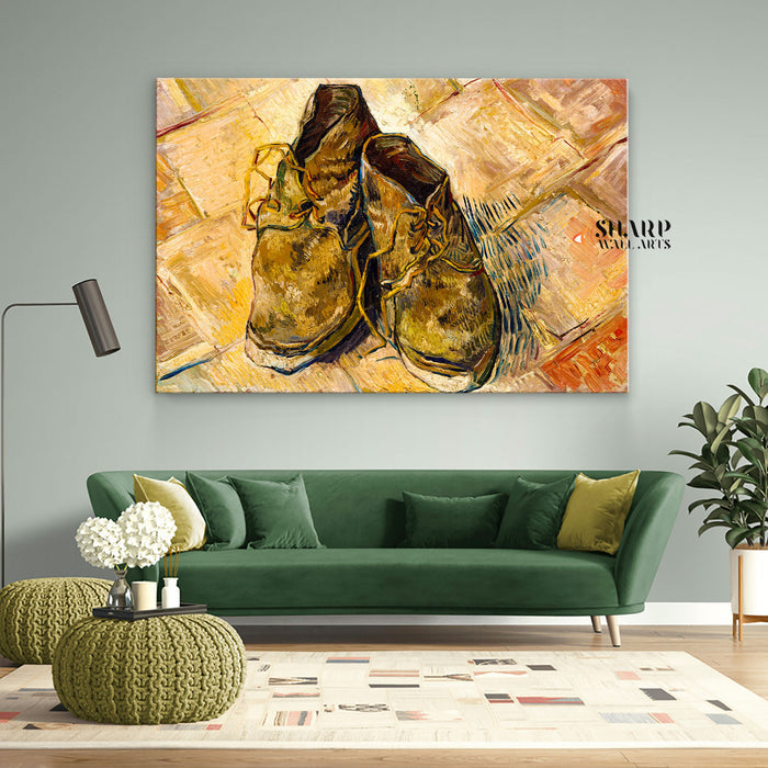 Vincent van Gogh Shoes Canvas Wall Art