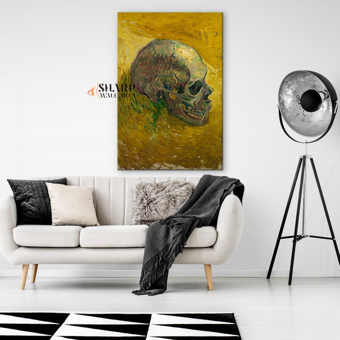 Vincent van Gogh Skull Canvas Wall Art