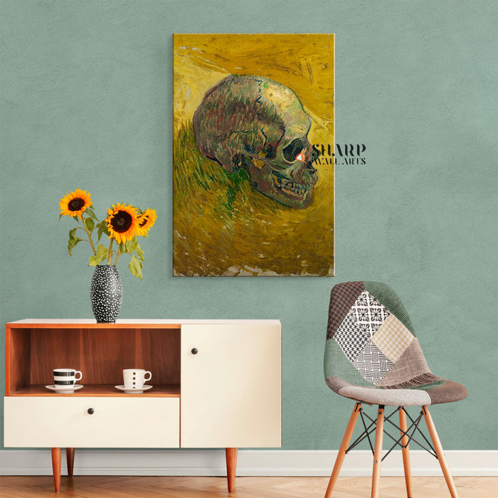 Vincent van Gogh Skull Canvas Wall Art
