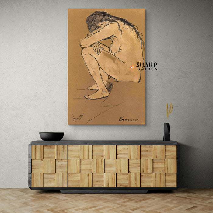 Vincent van Gogh Sorrow Canvas Wall Art