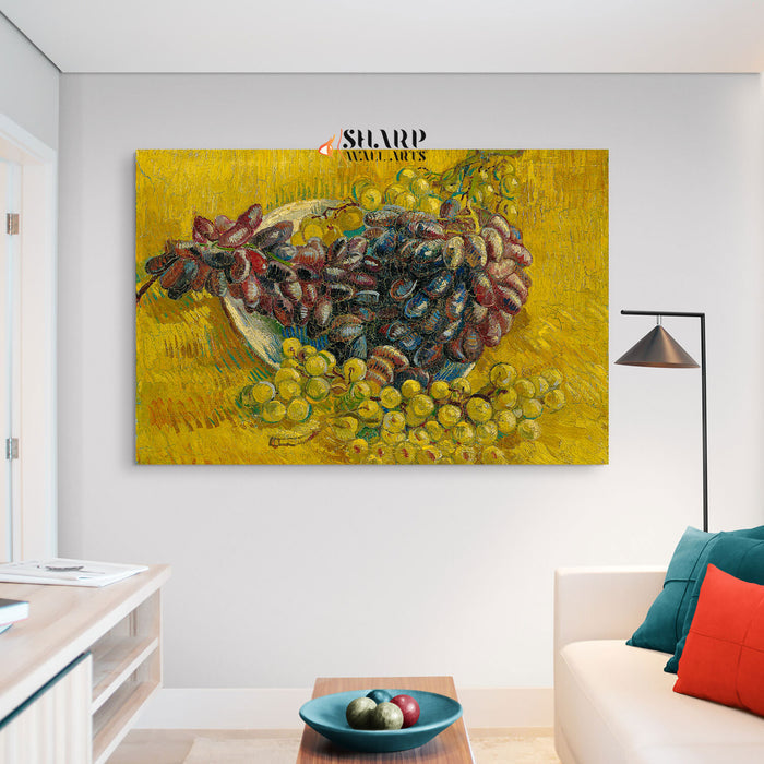 Vincent van Gogh Still Life With Grapes Canvas Wall Art