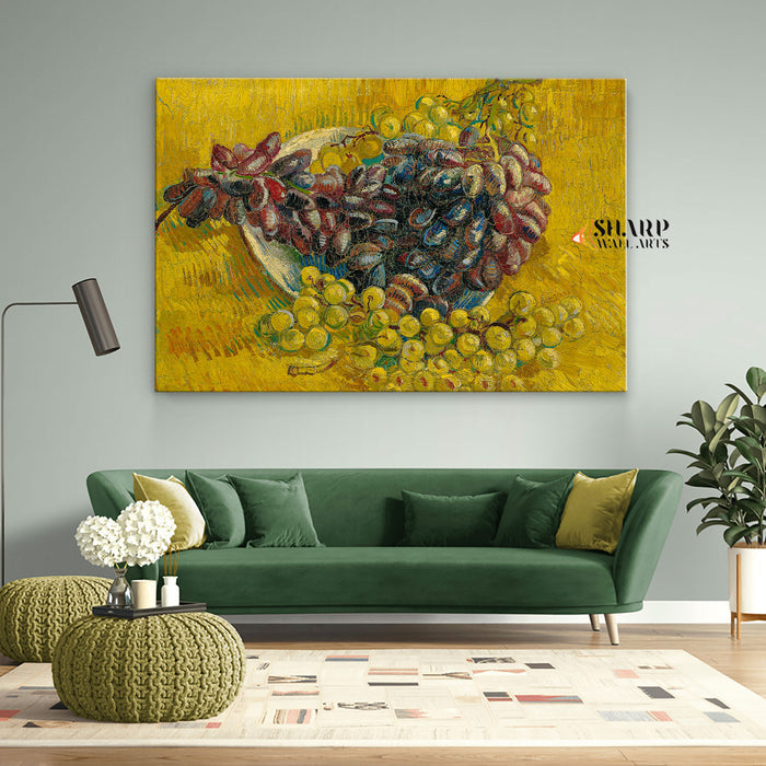 Vincent van Gogh Still Life With Grapes Canvas Wall Art