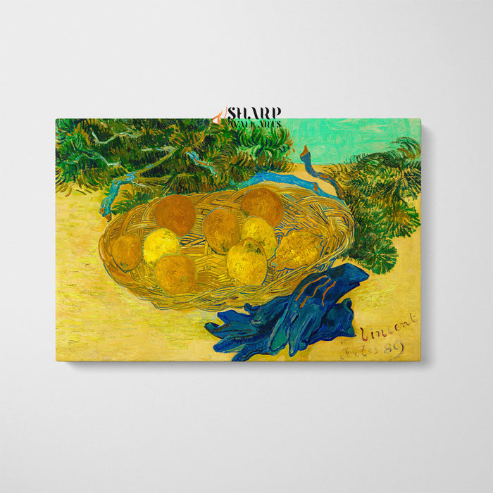 Vincent van Gogh Still Life With Lemons And Oranges Canvas Wall Art