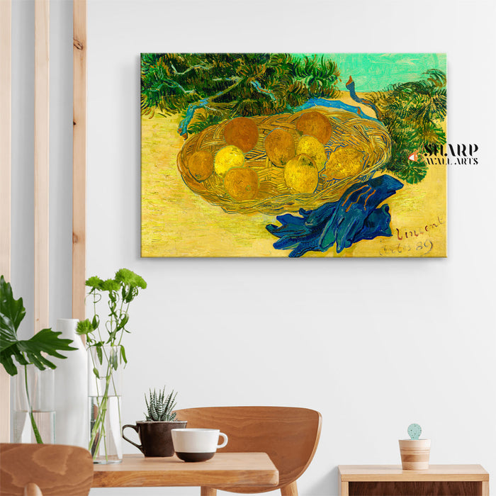 Vincent van Gogh Still Life With Lemons And Oranges Canvas Wall Art