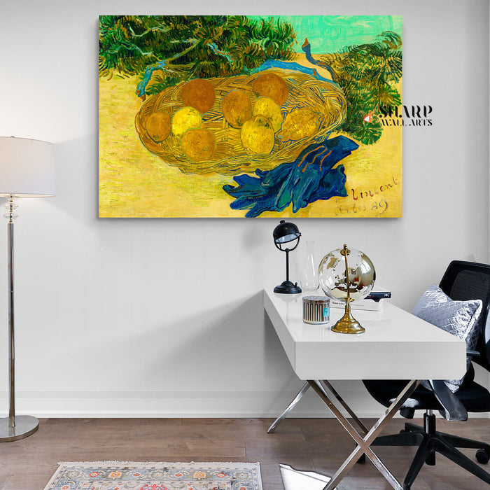 Vincent van Gogh Still Life With Lemons And Oranges Canvas Wall Art