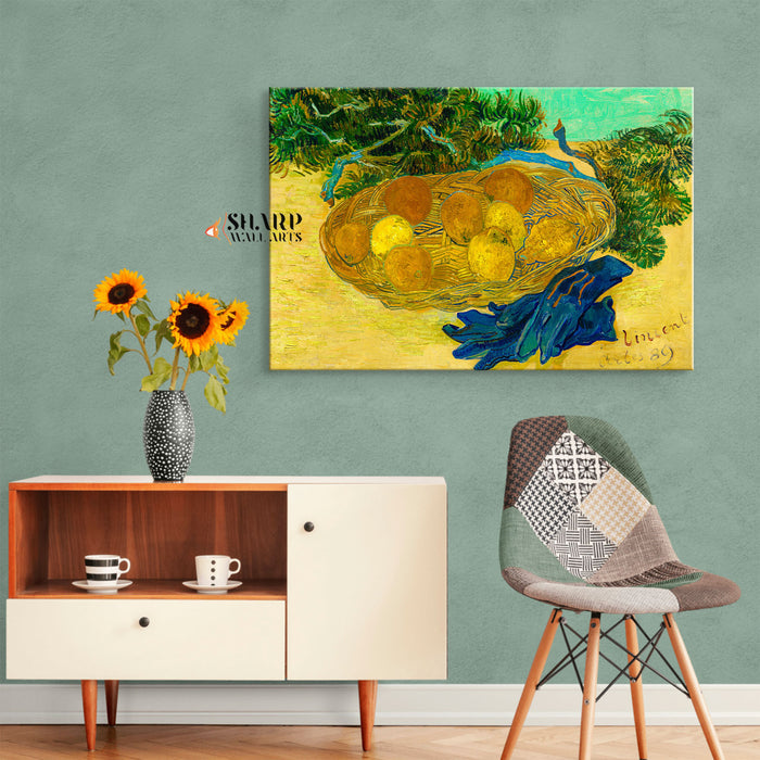 Vincent van Gogh Still Life With Lemons And Oranges Canvas Wall Art