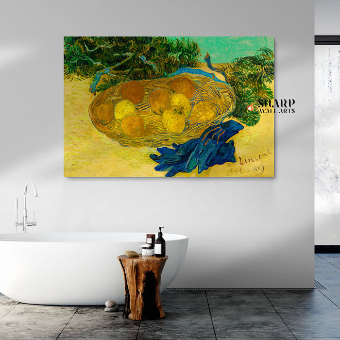 Vincent van Gogh Still Life With Lemons And Oranges Canvas Wall Art