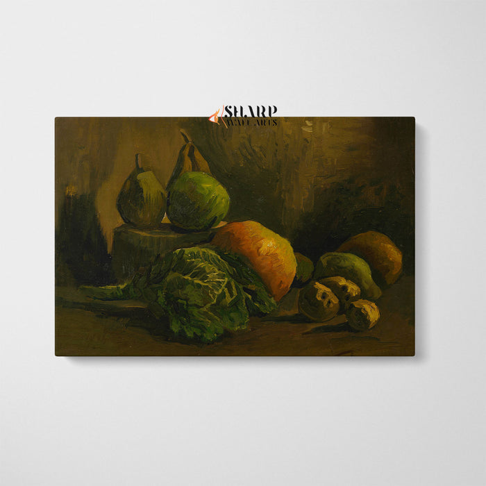 Vincent van Gogh Still Life With Vegetables And Fruit Canvas Wall Art