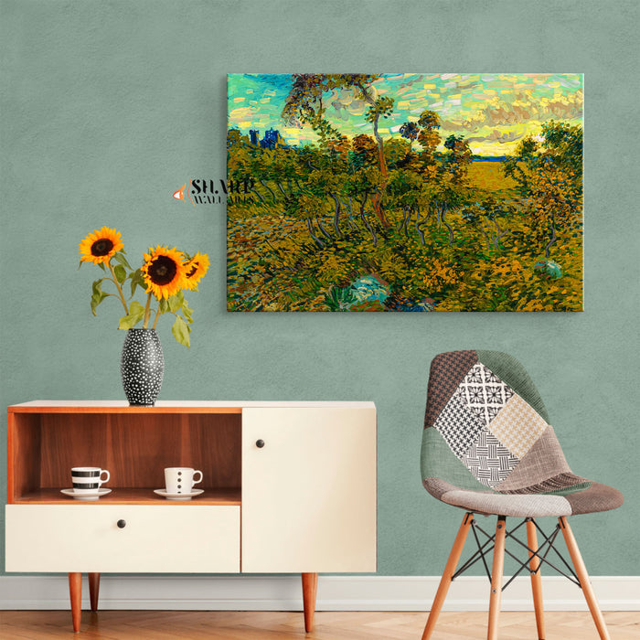 Vincent van Gogh Sunset At Montmajour Canvas Wall Art