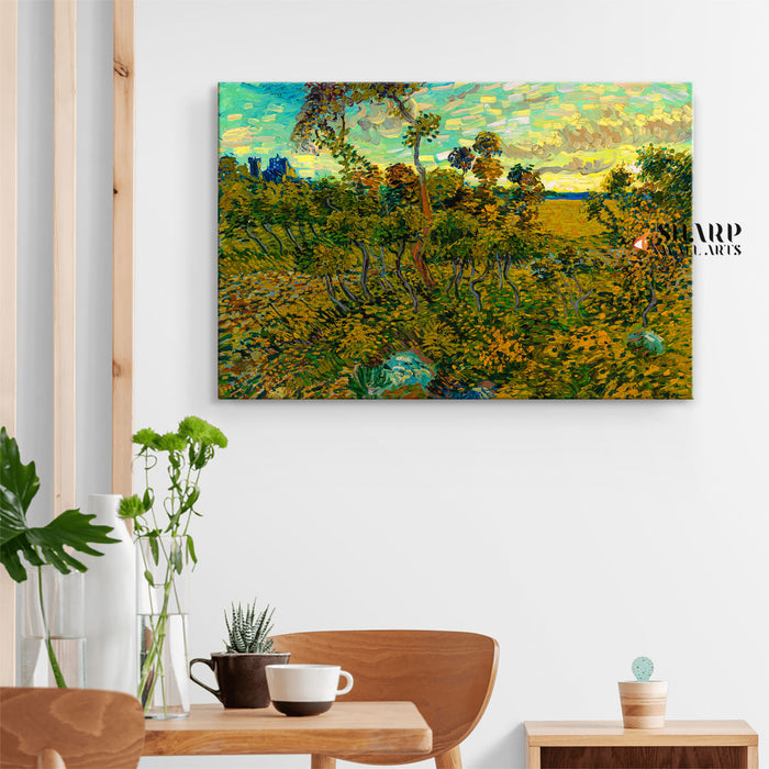 Vincent van Gogh Sunset At Montmajour Canvas Wall Art