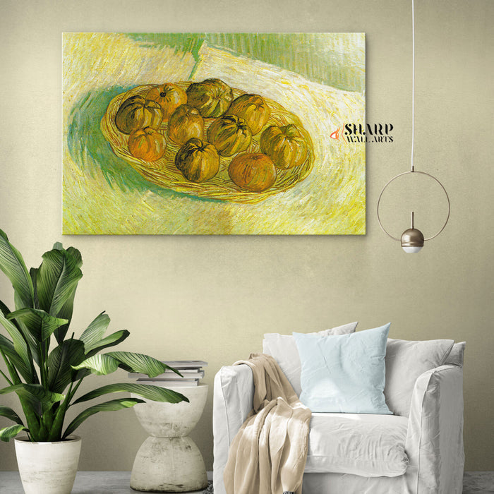 Vincent van Gogh The Basket Of Apples Canvas Wall Art
