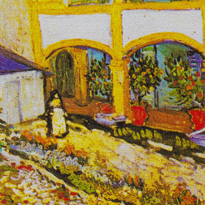 Vincent Van Gogh The Courtyard Of The Hospital At Arles Canvas Wall Art