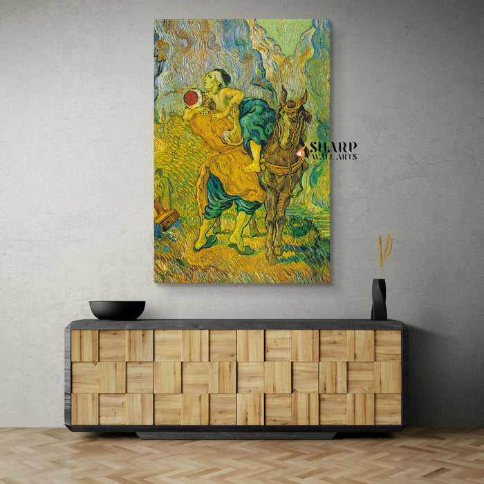 Vincent van Gogh The Good Samaritan Canvas Wall Art