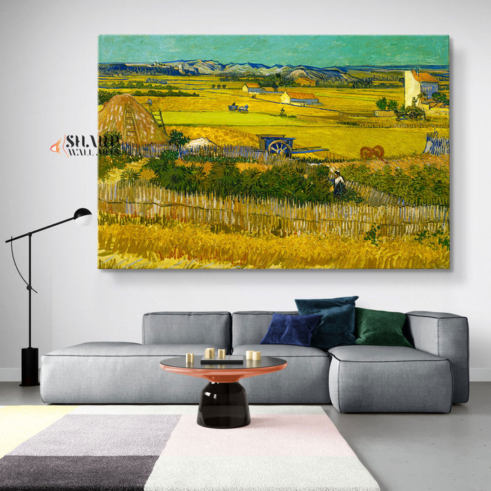 Vincent van Gogh The Harvest Canvas Wall Art