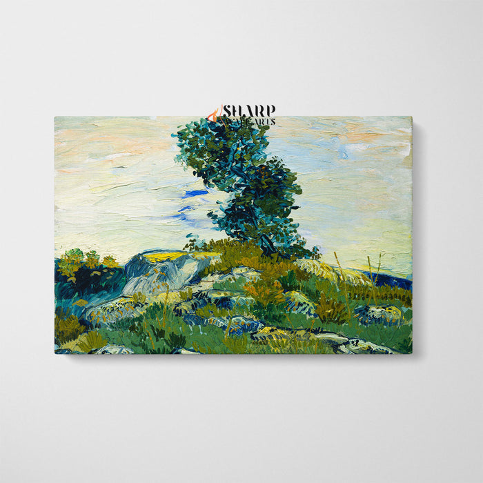 Vincent van Gogh The Rocks Canvas Wall Art
