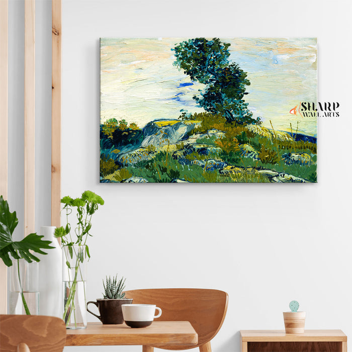 Vincent van Gogh The Rocks Canvas Wall Art