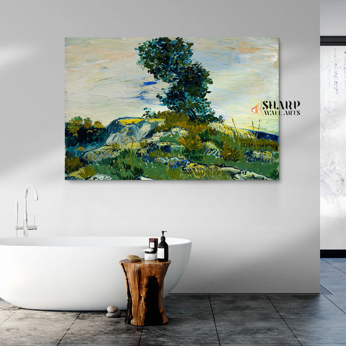 Vincent van Gogh The Rocks Canvas Wall Art