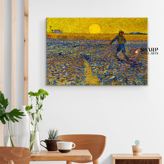 Vincent van Gogh The Sower Canvas Wall Art