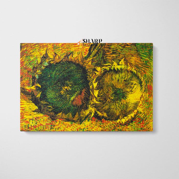 Vincent Van Gogh Two Sunflowers Canvas Wall Art