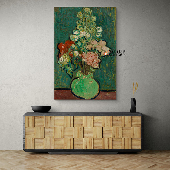 Vincent van Gogh Vase Of Flowers Canvas Wall Art
