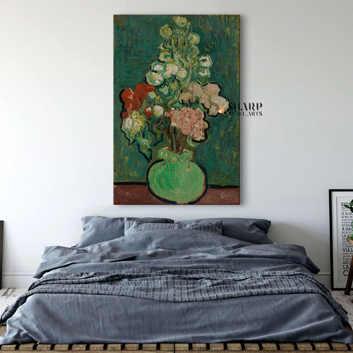 Vincent van Gogh Vase Of Flowers Canvas Wall Art
