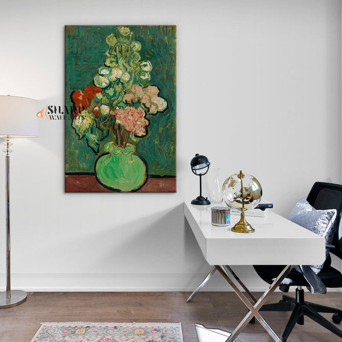 Vincent van Gogh Vase Of Flowers Canvas Wall Art