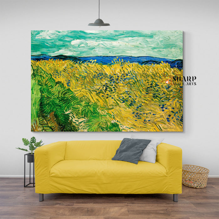 Vincent van Gogh Wheatfield With Cornflowers Canvas Wall Art