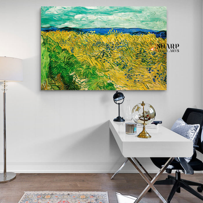 Vincent van Gogh Wheatfield With Cornflowers Canvas Wall Art