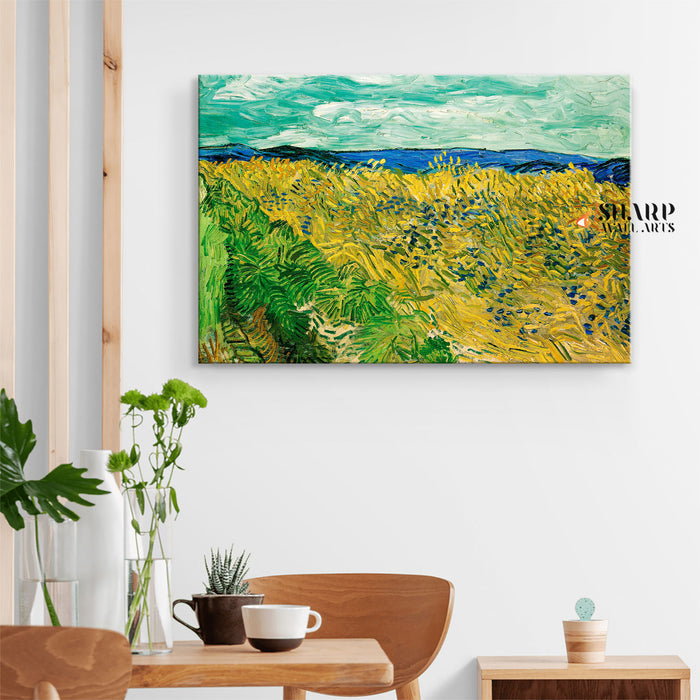 Vincent van Gogh Wheatfield With Cornflowers Canvas Wall Art