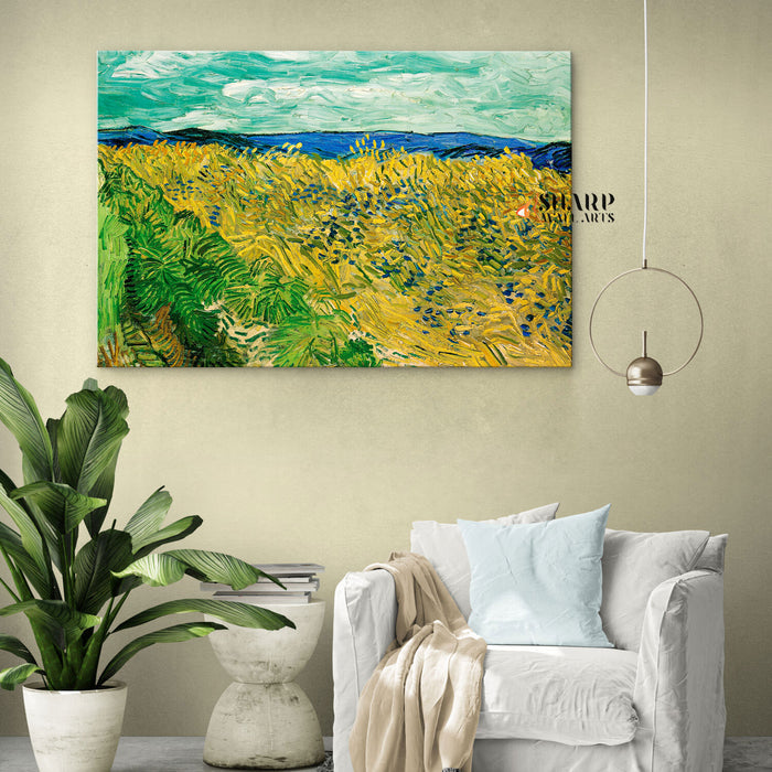 Vincent van Gogh Wheatfield With Cornflowers Canvas Wall Art