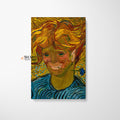 Vincent van Gogh Young Man With Cornflower Canvas Wall Art