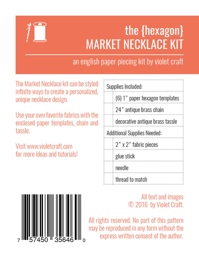 Violet Craft Market Necklace Kit