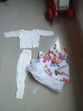 Buy White Baby Girl Frock Set – Elegant Dress with Inner and Leggings for All-Day Comfort