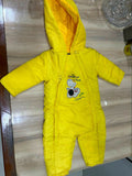 Bright, Warm & Cozy – The Perfect Yellow Winter Jumpsuit for Your Baby!