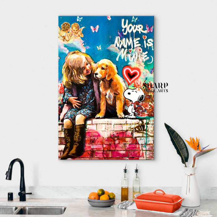 Your Name Is Minie Canvas Wall Art